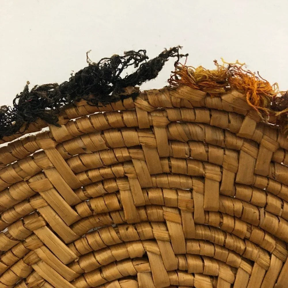 Vintage Hand Woven Basket Coiled Plate 10